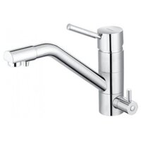 Vòi Rửa Chén Nóng Lạnh CAESAR Cần Cứng Gắn Chậu 2 Nguồn Cấp K745C