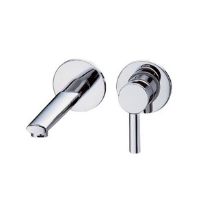 Vòi rửa lavabo âm tường nóng lạnh Caesar B302C