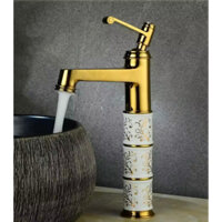 Vòi Rửa Mặt Lavabo Nóng Lạnh  LARTO- Vòi Lavabo Mạ Vàng New 2025 Cao Cấp