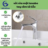 Vòi rửa mặt lavabo tay cầm lá liễu cao cấp 2 chế độ nóng lạnh - VR001B1 - VR002B2