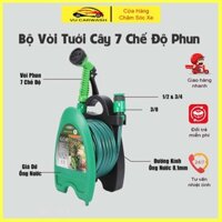 Vòi Rửa Xe Tăng Áp Đa Năng - 7 Chế Độ Phun Chất Lượng Cao - Lô Cuộn Kiên Cố - Ống Nước Siêu Bền