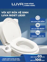 Vòi Rửa Xịt Vệ Sinh Thông Minh Luva Bidet LB201, 2 Vòi Rửa, Hàng Chính Hãng, Không Dùng Điện, Tự Rửa Vòi Phun