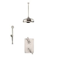 Vòi sen âm trần điều chỉnh nhiệt độ cổ điển bằng đồng, bát sen Ø300mm Drumbel - Shower Ceiling
