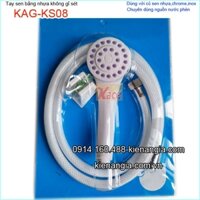 Vòi sen nhựa bông tím cho nước phèn KAG-08