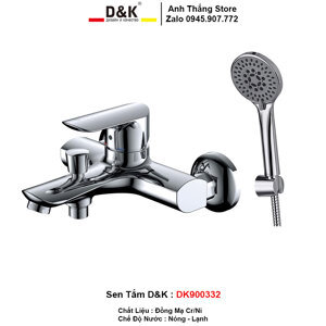 Vòi sen tắm nóng lạnh D&K DK900332