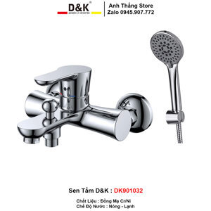 Vòi sen tắm nóng lạnh D&K DK901032