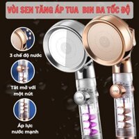 Vòi Sen Xoáy  360° Tăng Áp – Cánh Quạt Turbo, Siêu Tiết Kiệm