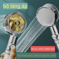 Vòi tắm hoa sen tăng áp siêu mạnh, đầu vòi hoa sen có cánh quạt xoay 360 độ,tiết kiệm nước thông minh