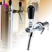 Vòi thép không gỉ có thể điều chỉnh Lưu lượng có thể điều chỉnh Vòi dài hơn Bia Keg Tap Vòi bia cho bia Kegging
