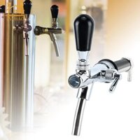 Vòi thép không gỉ có thể điều chỉnh Lưu lượng có thể điều chỉnh Vòi dài hơn Bia Keg Tap Vòi bia cho bia Kegging
