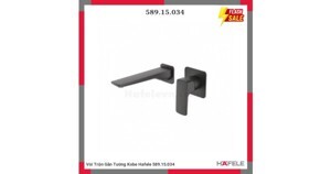Vòi trộn gắn tường Kobe 250 đen 589.15.034