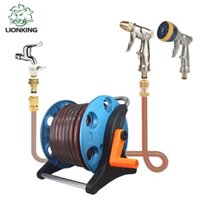 Vòi tưới cây, vòi rửa xe Lionking, Ống nước kết cấu 5 lớp, vòi phun kim loại, khớp nối bằng đồng