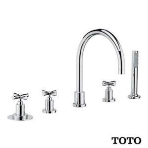 Vòi xả bồn nóng lạnh kèm sen tắm Toto TX448SECBR