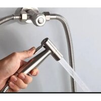 Vòi xịt bàn cầu/ vòi xịt nhà vệ sinh/ tolet inox 304 dây dẫn 1m2 áp lực nước mạnh, đa tia