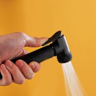 Vòi xịt đồng sơn tĩnh điện màu đen đẹp 002