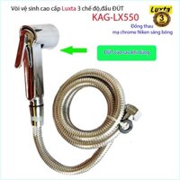 Vòi xịt nhà vệ sinh cao cấp Luxta  KAG-LX550 , vòi xịt gác vòi Đầu đút  có chức năng giữ nước xịt siêu sạch siêu bền