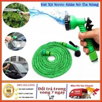 Vòi Xịt Nước Đa Năng Thông Giãn Nở 15m-30m, Vòi Xịt Rửa Xe, Tưới Cây Thông Minh(Màu Xanh Lá)