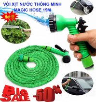 Vòi xịt Nước Thông Minh Giãn Nở Magic Hose 15m - Mua ngay Vòi xịt nước thông minh giãn nở 15m - Vòi xịt nước đa năng thông minh Rửa xe tưới cây vệ sinh nhà của dễ dàng và tiện lợi hơn - BH 12 THÁNG TRÊN TOÀN QUỐC