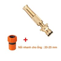 Vòi xịt nước tưới cây, rửa xe VOI-6.233, Vòi đồng VOI-6 + Đầu nối nhanh 20-25 mm