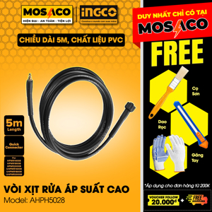 Vòi xịt rửa áp suất cao 5m Ingco AHPH5028