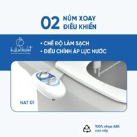 Vòi xịt rửa vệ sinh thông minh HIKA BIDET NAT01, 3 chế độ rửa tự động, thông minh, gắn được cho các loại bồn cầu