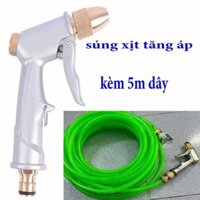 Vòi Xịt Tăng Áp Lực Nước Tiện Dụng, súng phun nước áp suất cao rửa nhà, rửa xe, chất liệu Inox không gỉ cao cấp.