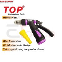 Vòi Xịt Tưới Cây, Rửa Xe 1 Tia (3 Kiểu Phun) TOP (Không Kèm Dây) - FA-5503