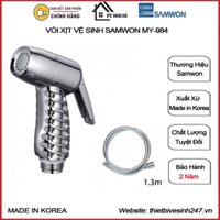Vòi Xịt vệ sinh Cao Cấp SAMWON MY-984 nhập khẩu HÀN QUỐC (Xịt rửa tolet, Vòi xịt rửa bồn cầu, vòi xịt rửa nhà vệ sinh)