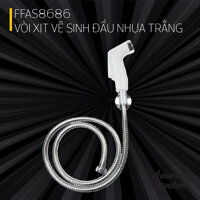 Vòi Xịt Vệ Sinh Đầu Nhựa Trắng  Chính Hãng FFAS8686 Thương Hiệu AMERICAN STANDARD  Màu Sắc Sang Trọng, Tia Nước Mịn Thoải Mái