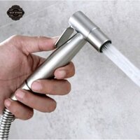 Vòi xịt vệ sinh inox 304 cao cấp , bộ vòi xịt kèm dây đế cài