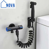 Vòi Xịt Vệ Sinh INOX 304  Dây Lò Xo Thông Minh Xịt Bồn Cầu TOLET, Vòi Xịt Rửa Ban Công - Nova
