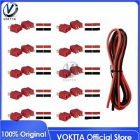 VOKTTA 10 Cặp Đầu Nối Phích Cắm XT60 Chính Hãng Phích Cắm Chữ T Nam & Nữ Với Ống Co Nhiệt Bộ Pin Điều Khiển Từ Xa LiPo