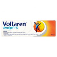 Voltaren 1% 0,01g / g, gel, 50g  :điều trị  viêm sau chấn thương gân, dây chằng, cơ và khớp, đau lưng, viêm mô mềm, viêm khớp