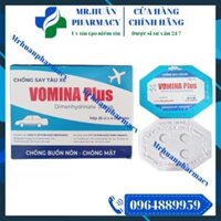 Vomina Plus (Hộp 25 vỉ x 4 viên) – Thuốc chống say tàu xe, chóng mặt, buồn nôn