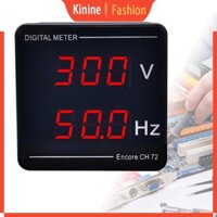 Vôn kế kỹ thuật số KIN HZ-Meter Bảng vạn năng 2in1 Màn hình LED Máy đo tần số điện áp cho gia đình công nghiệp