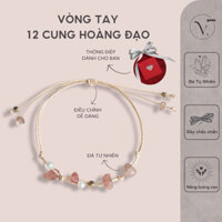 Vòng 12 Cung Hoàng Đạo V.Gems Làm Từ Đá Tự Nhiên, Dây Rút Tiện Lợi