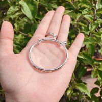 Vòng bạc s99 khắc chữ có nới size kèm chuông cho bé SHOP CÓ TUYỂN CTV GIÁ TẠI XƯỞNG