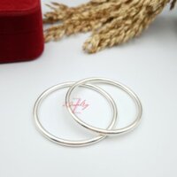Vòng bạc trơn nguyên chất S990 cho bé
