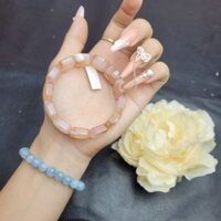 Vòng bản hoa anh đào VIP hạt vuông xâu dây kép