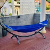 Võng Bán Nguyệt Chính Hãng Tiến Đạt Khung Inox Sắt Mạ Kẽm Sơn Tĩnh Điện Lắp Ráp Chịu Lực 300kg Bảo Hành 5 Năm Võng