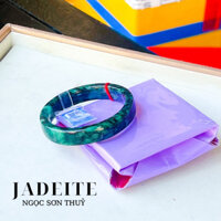 Vòng bảnv vuông sơn thuỷ cẩm thach kèm KD PNJ