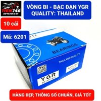 Vòng bi, Bạc đạn 6201 YGR, Giá bán sỉ 10 cái, Sản phẩm được sản xuất theo tiêu chuẩn Thailand.