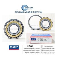 Vòng bi bạc đạn đũa đỡ một dãy N (ca ngoài tụt hai bên) 306 307 308 hãng SKF