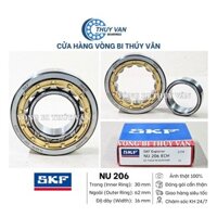 Vòng bi bạc đạn đũa đỡ một dãy NU (ca trong tụt hai bên) 206 hãng SKF