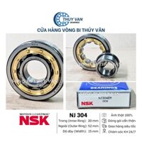 Vòng bi bạc đạn đũa đỡ một dãy NJ (ca trong tụt một bên) 304 305 306 307 308 309 313 hãng NSK