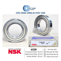 Vòng bi bạc đạn hạt tròn, cầu 6210 6211 6215 nắp kim loại cao su hãng NSK