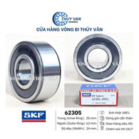 Vòng bi bạc đạn hạt tròn, cầu 62305 62306 62309 nắp cao su hãng SKF