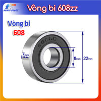 Vòng bi bạc đạn im lặng êm 608 608zz động cơ loại tốt tốc độ cao - 608Z NMB