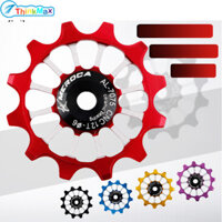 Vòng bi gốm MTB Xe đạp Hợp kim Derailleur phía sau Ròng rọc 12T Xe đạp đường trường Con lăn dẫn hướng