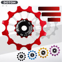 Vòng bi gốm MTB Xe đạp Hợp kim Derailleur phía sau Ròng rọc 12T Xe đạp đường trường Con lăn dẫn hướng